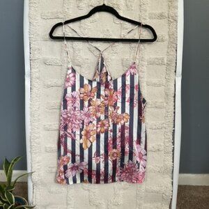 Victoria's Secret Silk Crossback Floral Top